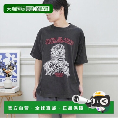 1h可退 日本直邮LURKING CLASS 男女同款SICK IN THE HEAD印花短T