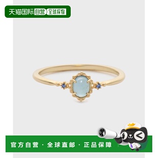 1h可退 日本直邮NOJESS K10白鸟造型浅蓝宝石戒指 30251111047