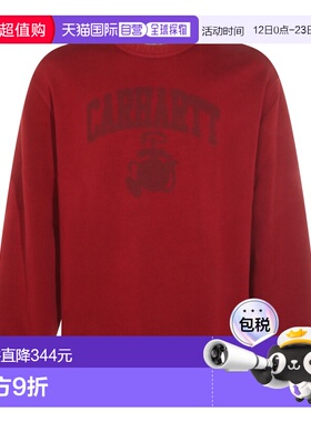 香港直邮潮奢 CARHARTT WIP 男士 红色棉质卫衣 I03606533G60