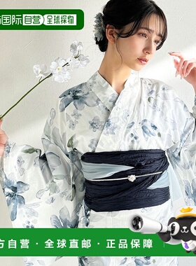 1h可退 日本直邮Classical Elf 女士花卉图案浴衣两件套 ce124005