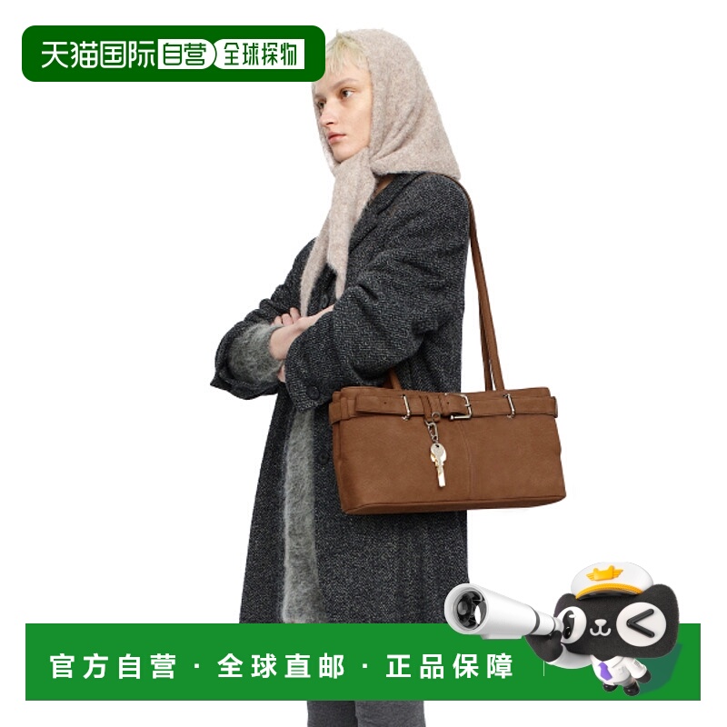 韩国直邮OSOI女士通用款女包SHOULDER BROCLE [NUBUCK BROWN] 8809