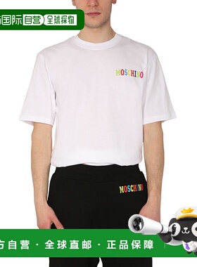 香港直邮MOSCHINO 男士T恤 071602411001 SS2025 白色 MULTICOLOR