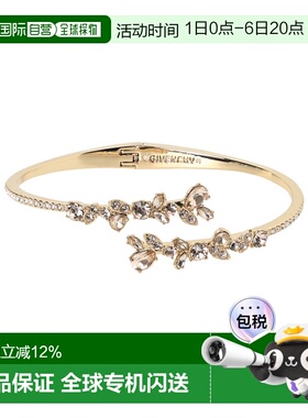 香港直邮Givenchy 奥莱款花卉镶嵌开口设计手镯手链 60568087