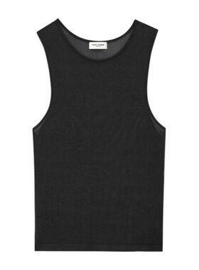 潮奢 Saint Laurent 圣罗兰 女士 针织短款背心 776573Y75ZA