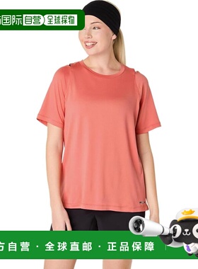 【日本直邮】亚瑟士 运动短袖T恤 2032D135 深粉灰