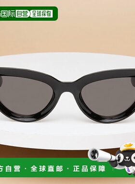 香港直邮Bottega Veneta 葆蝶家 女士 黑色 Sharp Cat-Eye 太阳镜