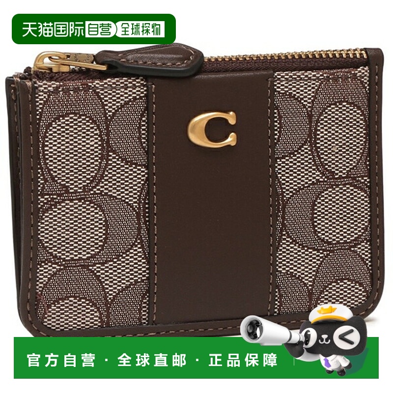 日本直邮Coach Essential Mini ID 卡包棕色女士 CCD13 B4OAK