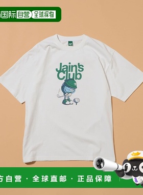 1h可退 日本直邮Jain Golf 男装 全棉印花T恤 地球仪联名设计 820
