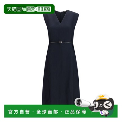 自营Fabiana Filippi Viscose Long Women's Dress - blue 美国奥