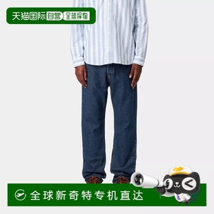 牛仔裤 欧洲直邮Carhartt 蓝色棉休闲裤 Wip 子 男士