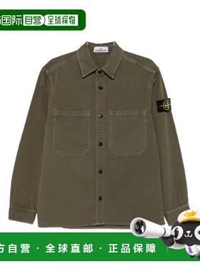 韩国直邮Stone Island 长袖衬衫 K2S151200025S0184V0154 军绿色