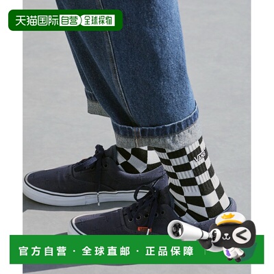 1h可退 日本直邮VANS男女同款棋盘格罗纹中筒袜 8226SS/☆,VN000Q