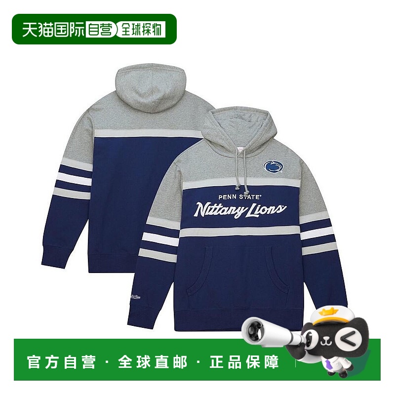 【美国直邮】Mitchell Ness 男士海军蓝宾夕法尼亚州立大学 Nitta