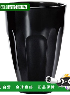 日本直邮aderia亚德利亚玻璃水杯F 49413酒杯黑色L号进口360ml