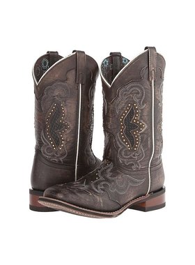 【美国直邮】laredo女士靴子牛仔设计进口印花真皮皮鞋