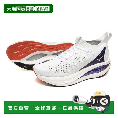 日本直邮MIZUNO 新视野2代跑步鞋 J1GC253401 白色 蓝色