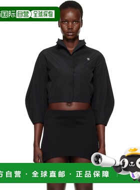 1h可退 香港直邮Givenchy 纪梵希 女士 黑色 Puff 衬衫 BW61CK15W