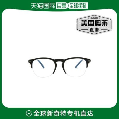 brioniRound-Frame Acetate Optical Frames - black black trans