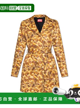 香港直邮DIESEL 女士大衣 GOJIA195890GIBY23JA AW2025 黄色