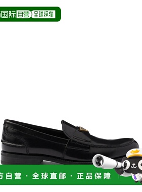 香港直邮PRADA 男士拖鞋 2DB223055F0002 AW2025 黑色 Leather mo