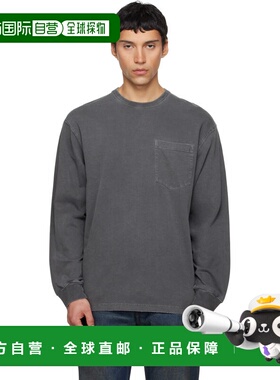1h可退 香港直邮CARHARTT WIP 男士 灰色 L/S Torion Pocket T 恤