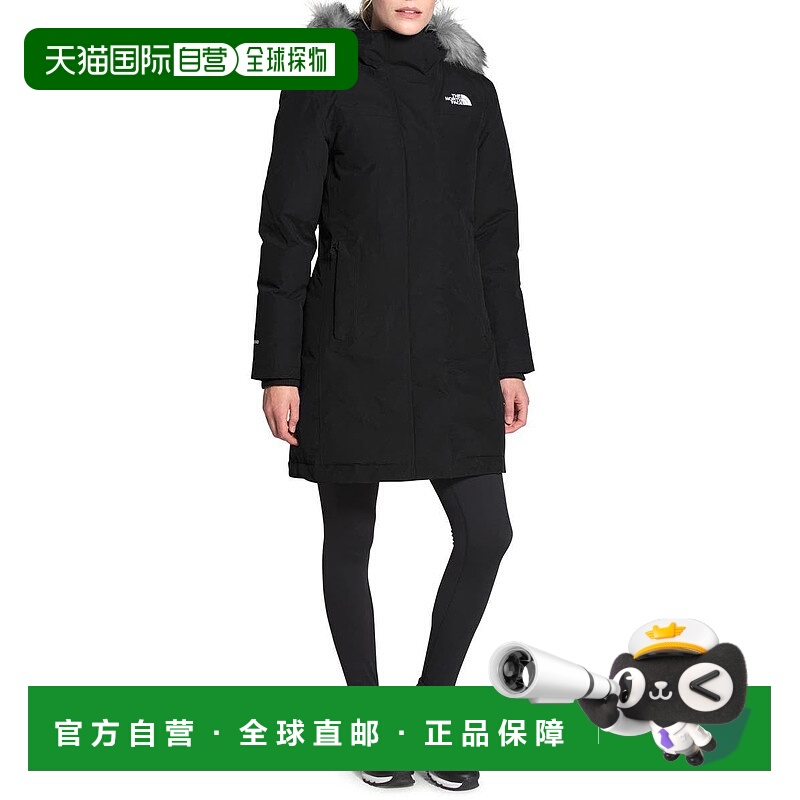 自营 The North Face Arctic Parka女式夹克黑色WP 550填充电源下