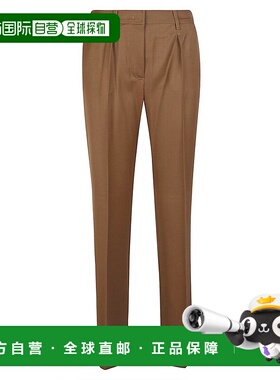 1h可退 香港直邮MaxMara 麦斯玛拉 女士 Cannes褶襉長褲 25211360