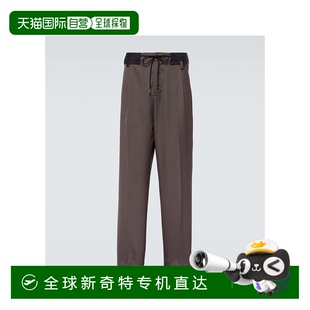 男士 003638 香港直邮Sacai 直筒裤 brown棕色 舒适时尚