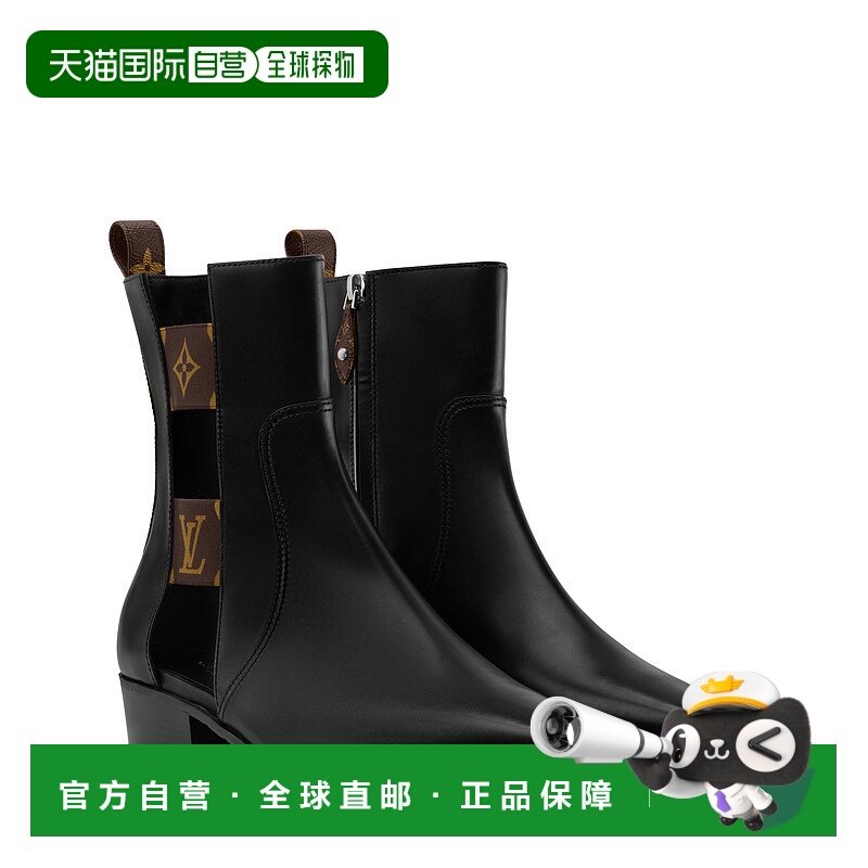 自营1h可退 欧洲直邮LV路易威登 Devon系列女士黑色小牛皮侧面拉,女鞋,时装靴,淘宝优惠券,粉丝福利购,淘宝优惠卷