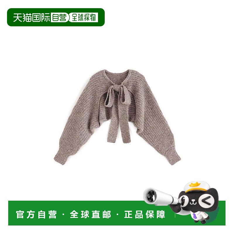 日本直邮日潮 GRL 前后2way大蝴蝶结短款针织开衫 kz201连衣裙