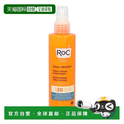欧洲直邮ROC洛克 水润保湿防晒喷雾 SPF30乳液200 g正品
