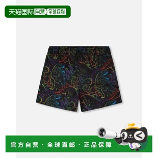 自营deux par deuxSwim Trunks Black Dinosaur Print - black di