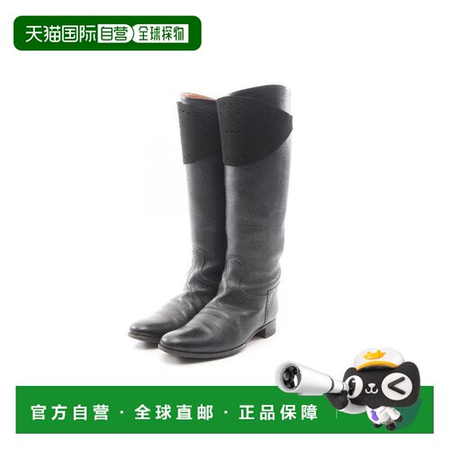 日本直邮中古Hermes爱马仕女B级9新boots靴牛皮鞋【付后1h可退】