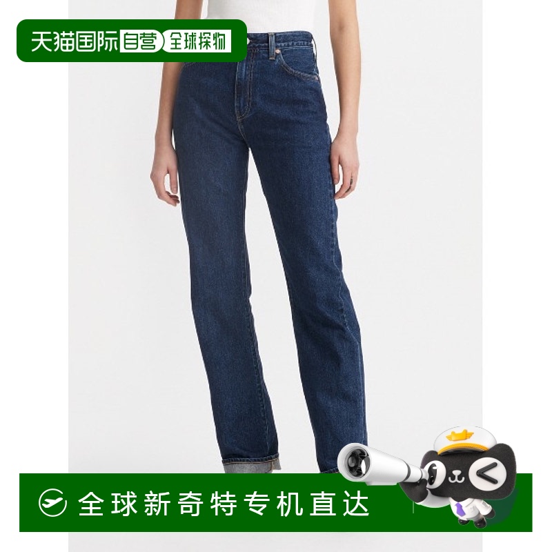 日本直邮Levi's 女士MOJ系列中腰直筒牛仔裤 A91380000李维斯