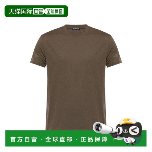 1h可退 香港直邮Tom Ford 汤姆 福特 男士 棉混纺T恤 JCS004JMT01