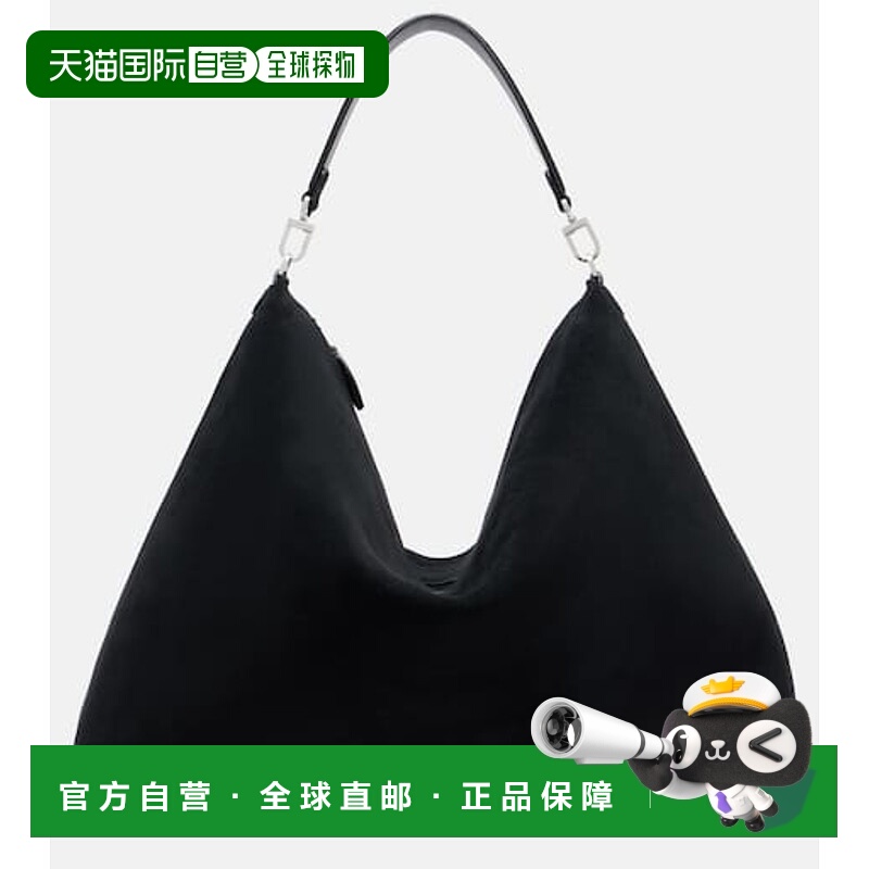 1h可退香港直邮TOTÊME女士 Bevel绒面革手提包 black黑色舒适