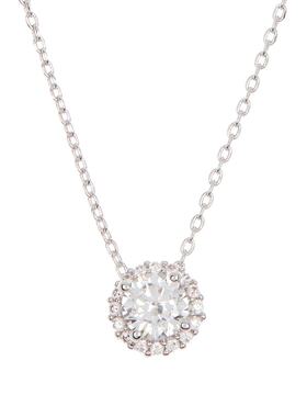 【美国奥莱】直发 Adornia Swarovski 水晶光环项链 .925 纯银 银