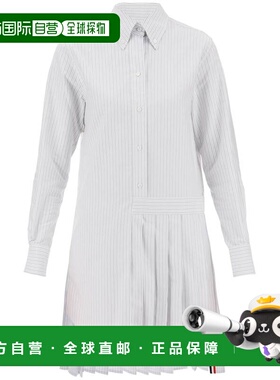 香港直邮THOM BROWNE 女士半身裙百褶裙 SS2024 FDSD34AF0510035