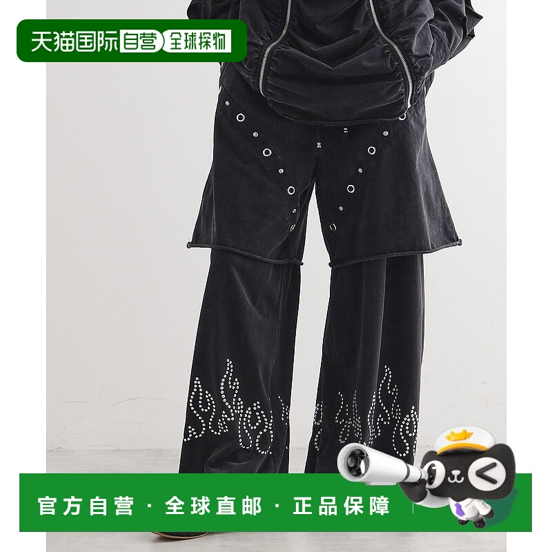 1h可退 日本直邮tk.TAKEO KIKUCHI 男士刺绣设计宽松束脚裤 17072