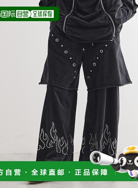 1h可退 日本直邮tk.TAKEO KIKUCHI 男士刺绣设计宽松束脚裤 17072