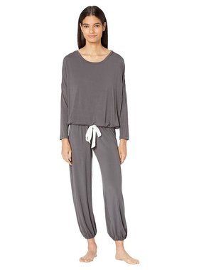 美国直邮eberjey 女士 睡衣套装长袖超柔软莫代尔修身保暖舒适