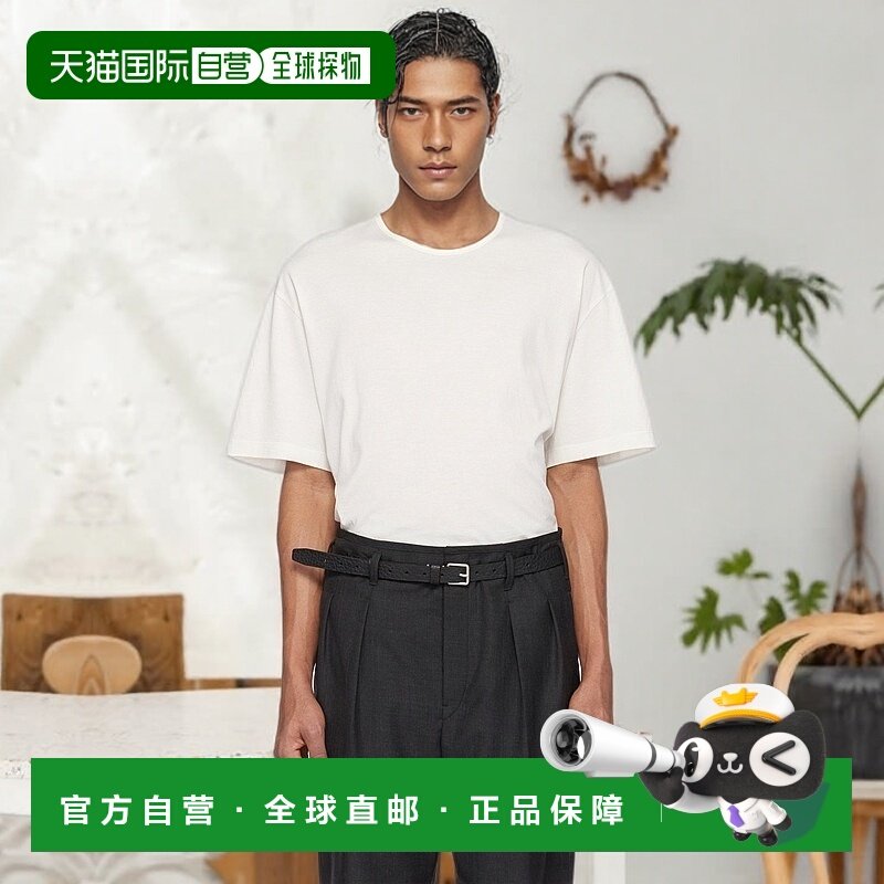1h可退 香港直邮Lemaire 男士 灰白色 Relaxed T 恤 TO1335LJ1018