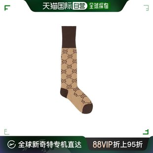 古驰 女士 99新未使用 GG图案棉质混纺短袜 476 香港直邮Gucci