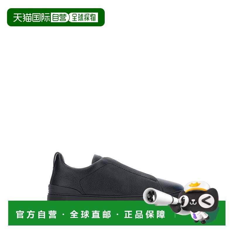 1h可退 香港直邮潮奢 zegna 杰尼亚 男士 皮革无带运动鞋 S4667ZL