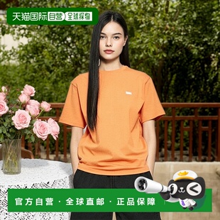 韩国直邮GOALSTUDIO 橘色空气网箱徽标 T 恤