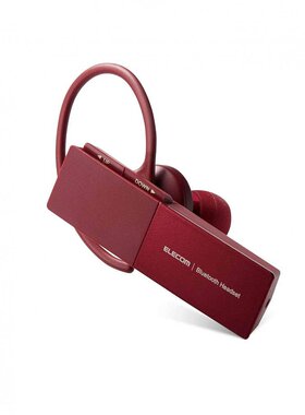 日本直邮宜丽客ELECOM蓝牙耳机 USB Type-C充电 红色