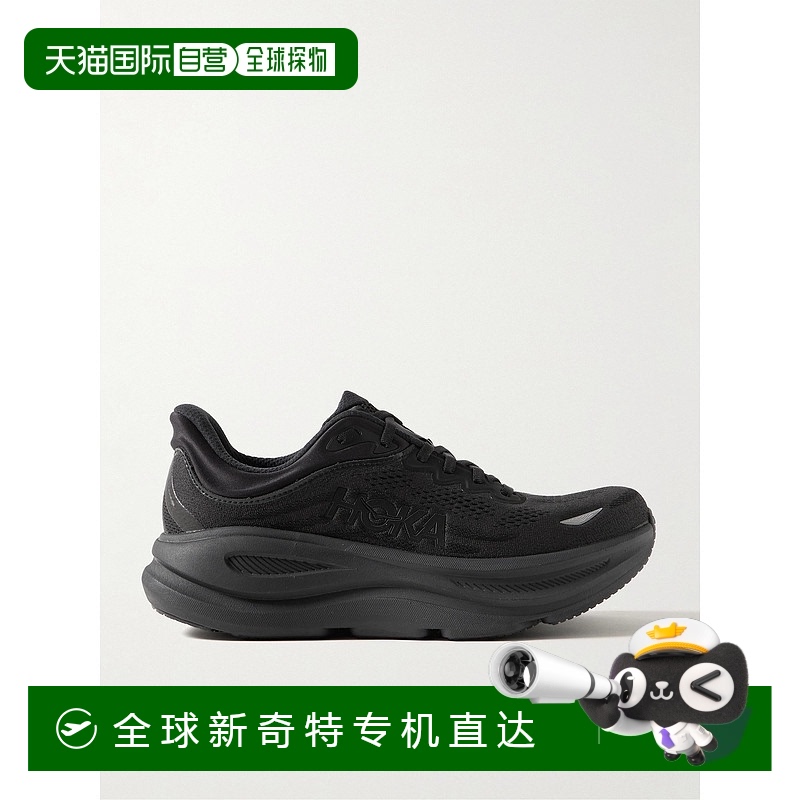 1h可退 香港直邮潮奢 Hoka One One 男士 Bondi 9 橡胶边网跑步鞋