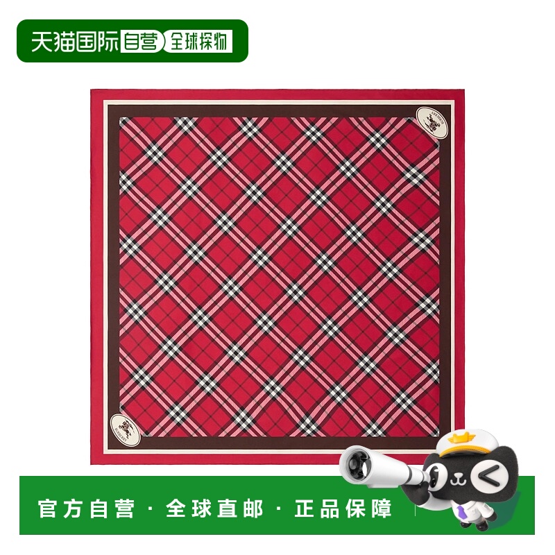香港直邮BURBERRY 女士围巾 8113047X AW2025 红色 Burberry Scar