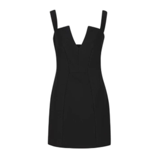 香港直邮GIVENCHY 女士连衣裙 BW227G14SD001 SS2025 黑色 V 领连