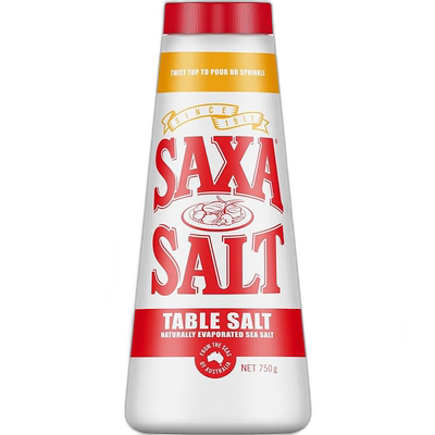 澳大利亚直邮SAXA天然海盐家用盐低钠食盐口感丰富风味醇正750g